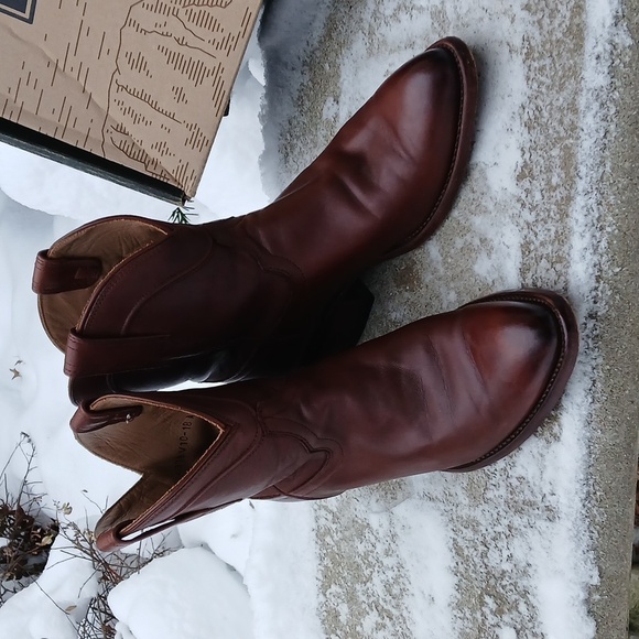 Tecovas The PENNY Brown Leather Cowboy Boots Sz 9.5 - Picture 3 of 16